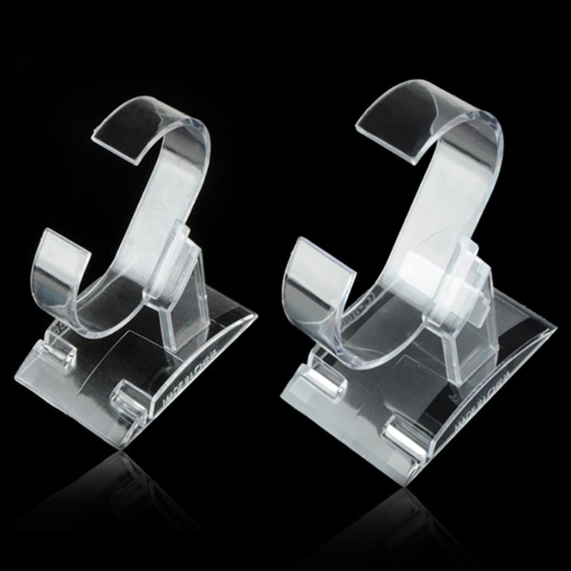 Jewelry And Watches Inc - 1Pcs Transparent C-shaped Watch Stents ABS