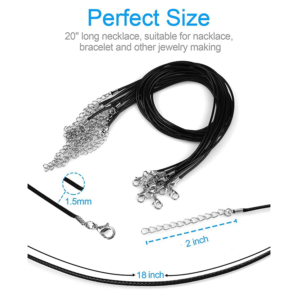Jewelry & Watches Vitopoulos Reviews - ABQR 24PCS Cord Necklace, 20 in