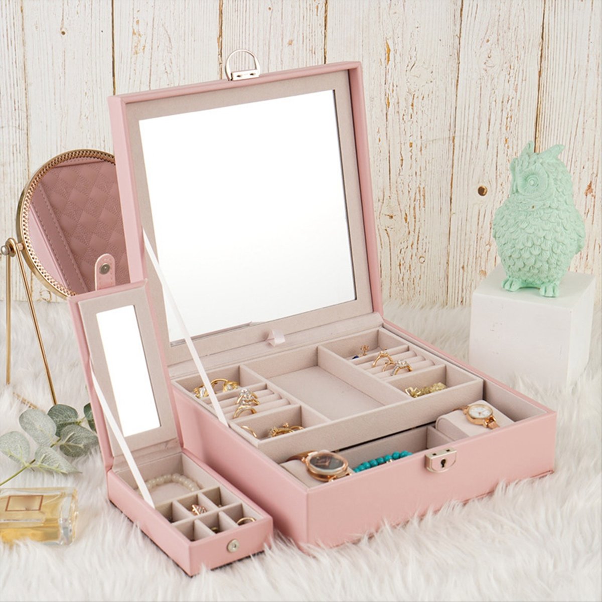 Jewelry & Watches Vitopoulos Reviews - ABQR Girly Pink Jewelry Box Jewelry