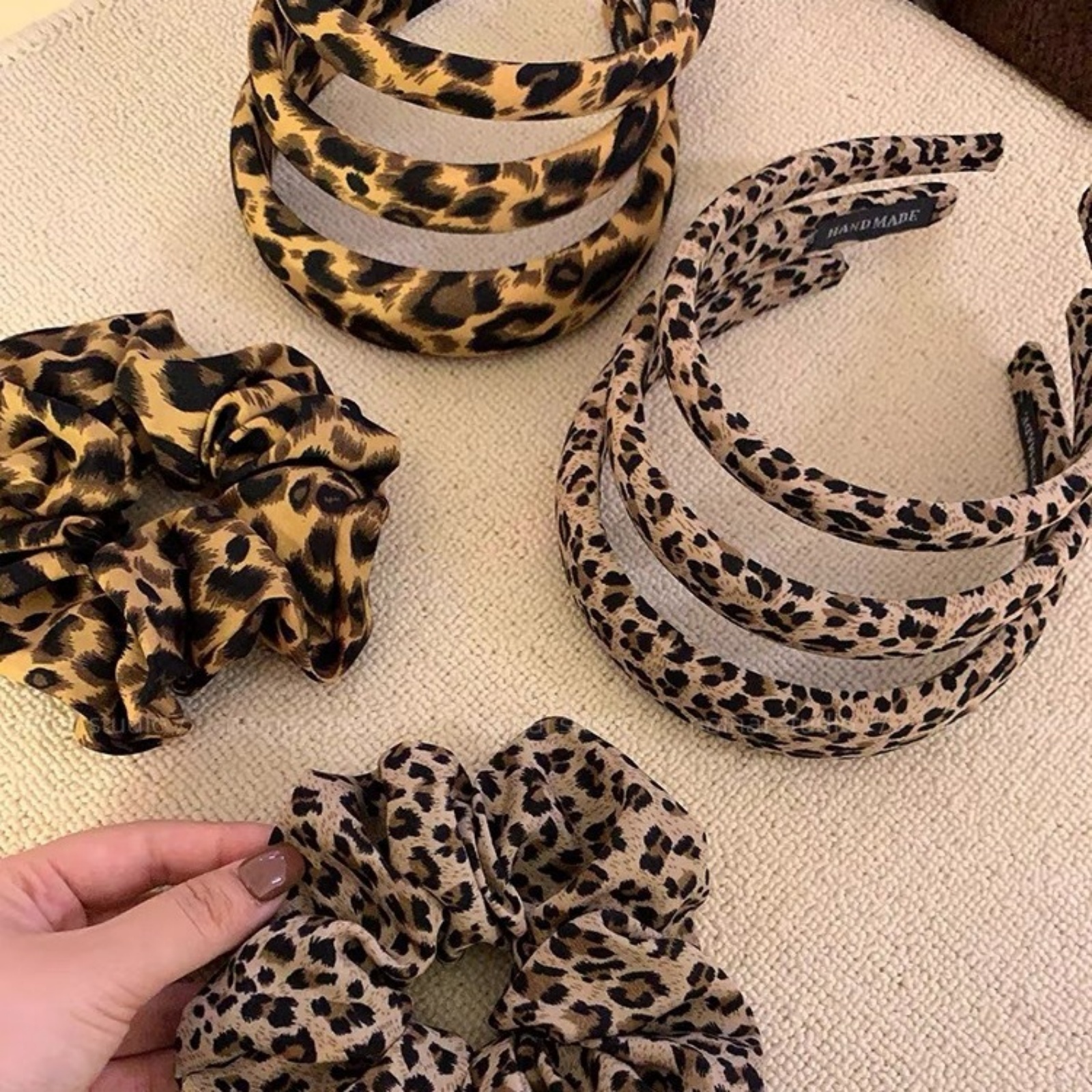 Shop Jewelry & Watches Near Me - 1PC Leopard Print Large Intestine Hair