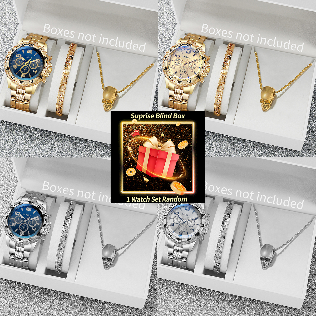 Jewelry Watches & Accessories - Surprise Mystery Watch Set Blind Box-3PCS/Set