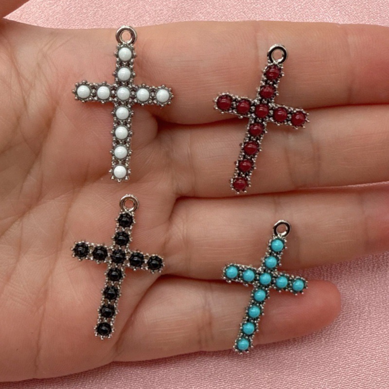Jewelry & Watches Vitopoulos Reviews - 10pcs Korean version diamond cross pendant