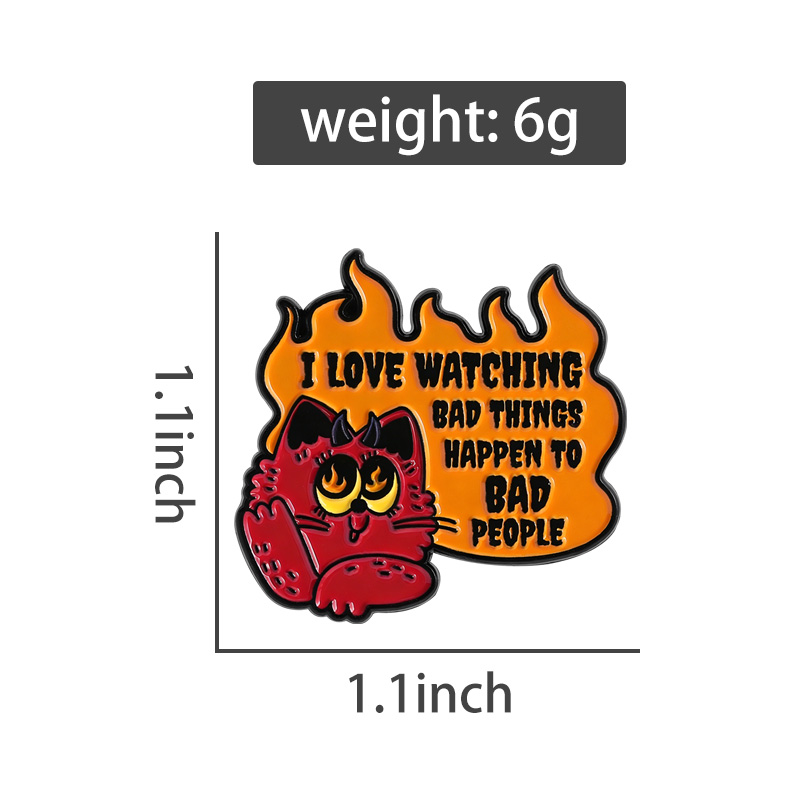 Evil Cat Enamel Pins Watching  - đánh giá và giá Zoe Jewelry Watches