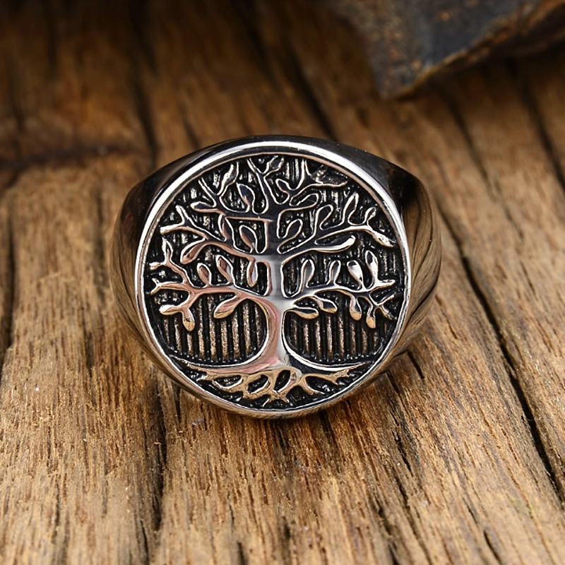 Classic Tree of Lift Signet Ri - đánh giá và giá Mens Signet Ring