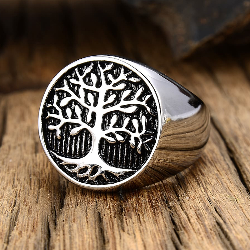 Classic Tree of Lift Signet Ri - đánh giá và giá Mens Signet Ring