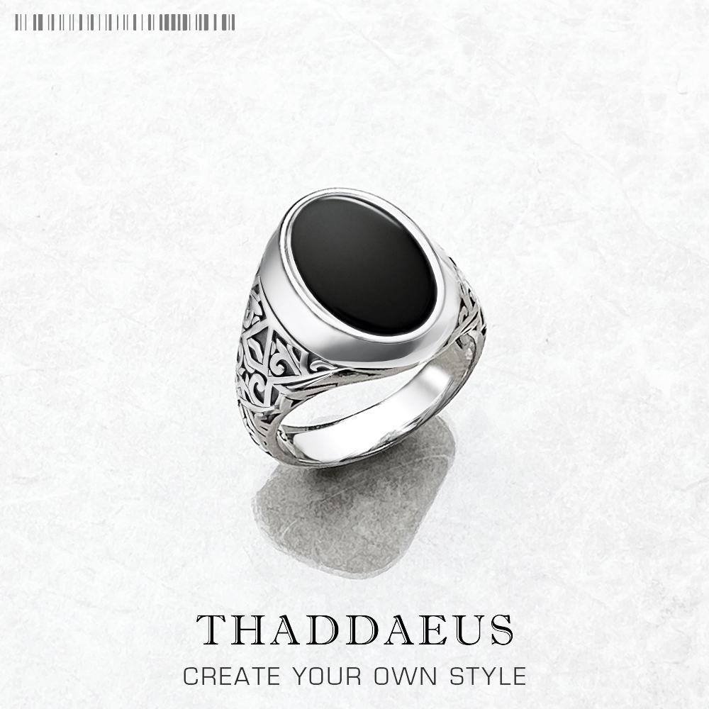 Black Oval Signet Ring Europe  - đánh giá và giá Mens Signet Ring