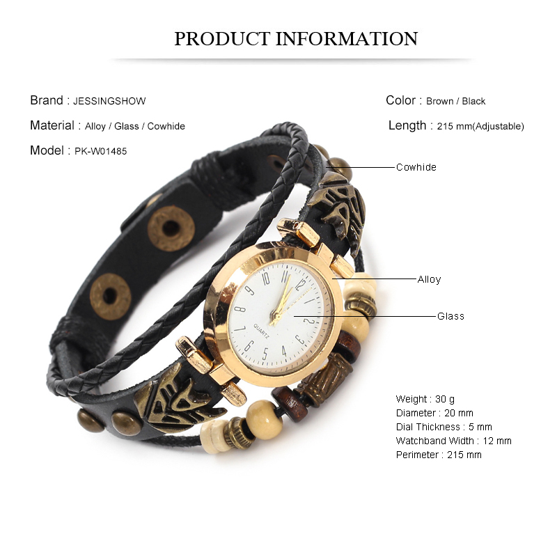 Vintage Leather Quartz Watch H - đánh giá và giá Jewelry Watches Vintage