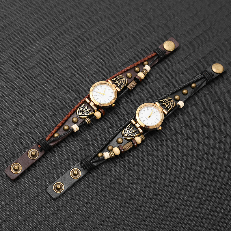 Vintage Leather Quartz Watch H - đánh giá và giá Jewelry Watches Vintage