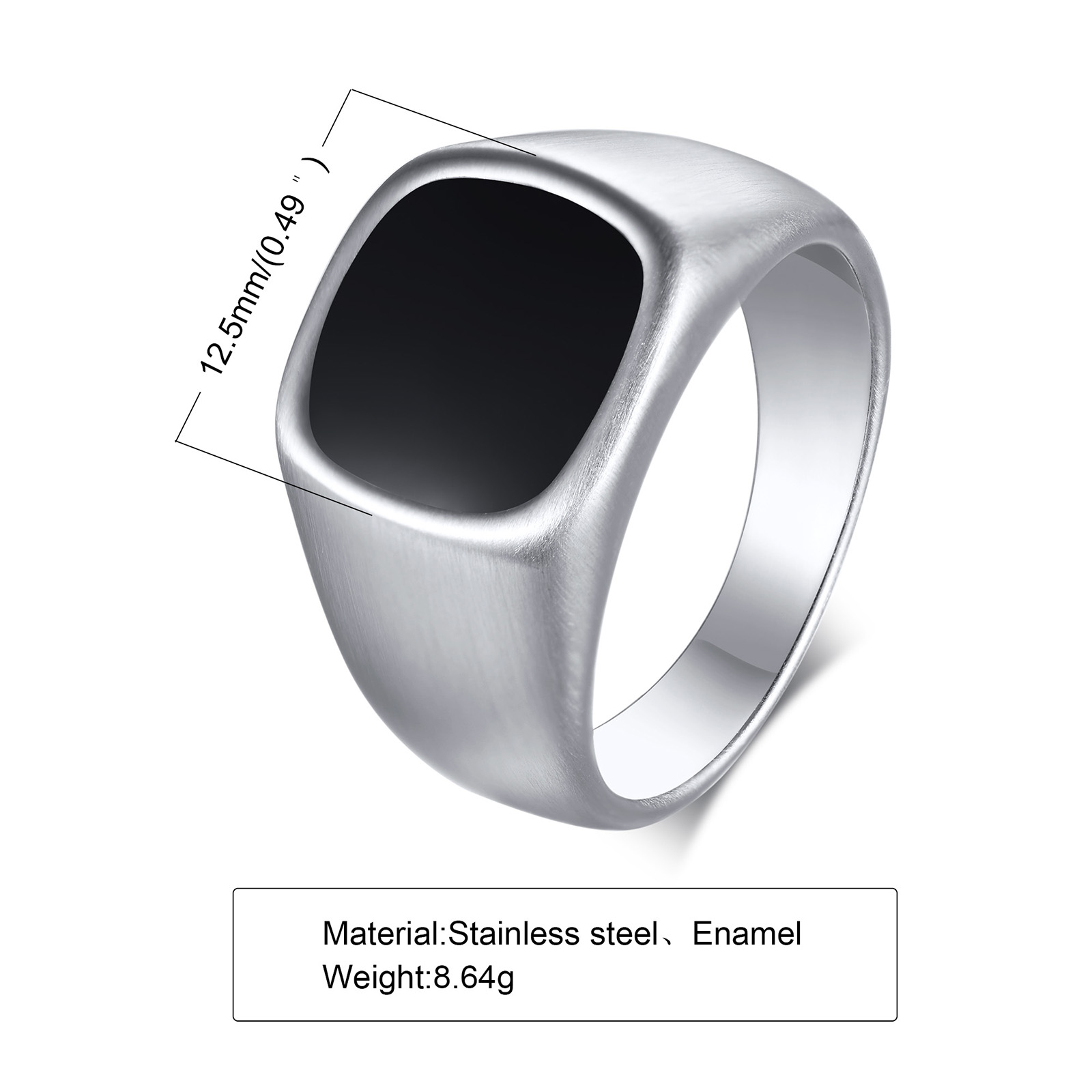 Men Stainless Steel Signet Rin - đánh giá và giá Mens Signet Ring