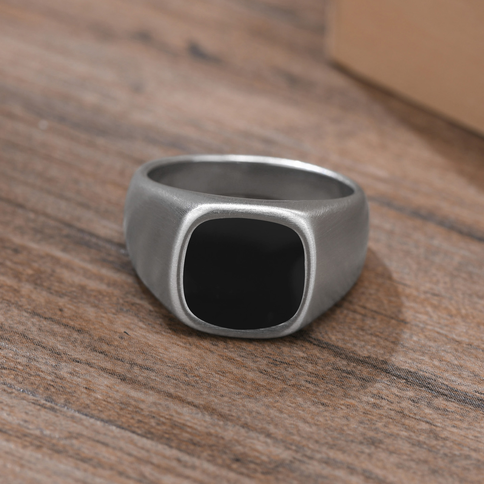 Men Stainless Steel Signet Rin - đánh giá và giá Mens Signet Ring
