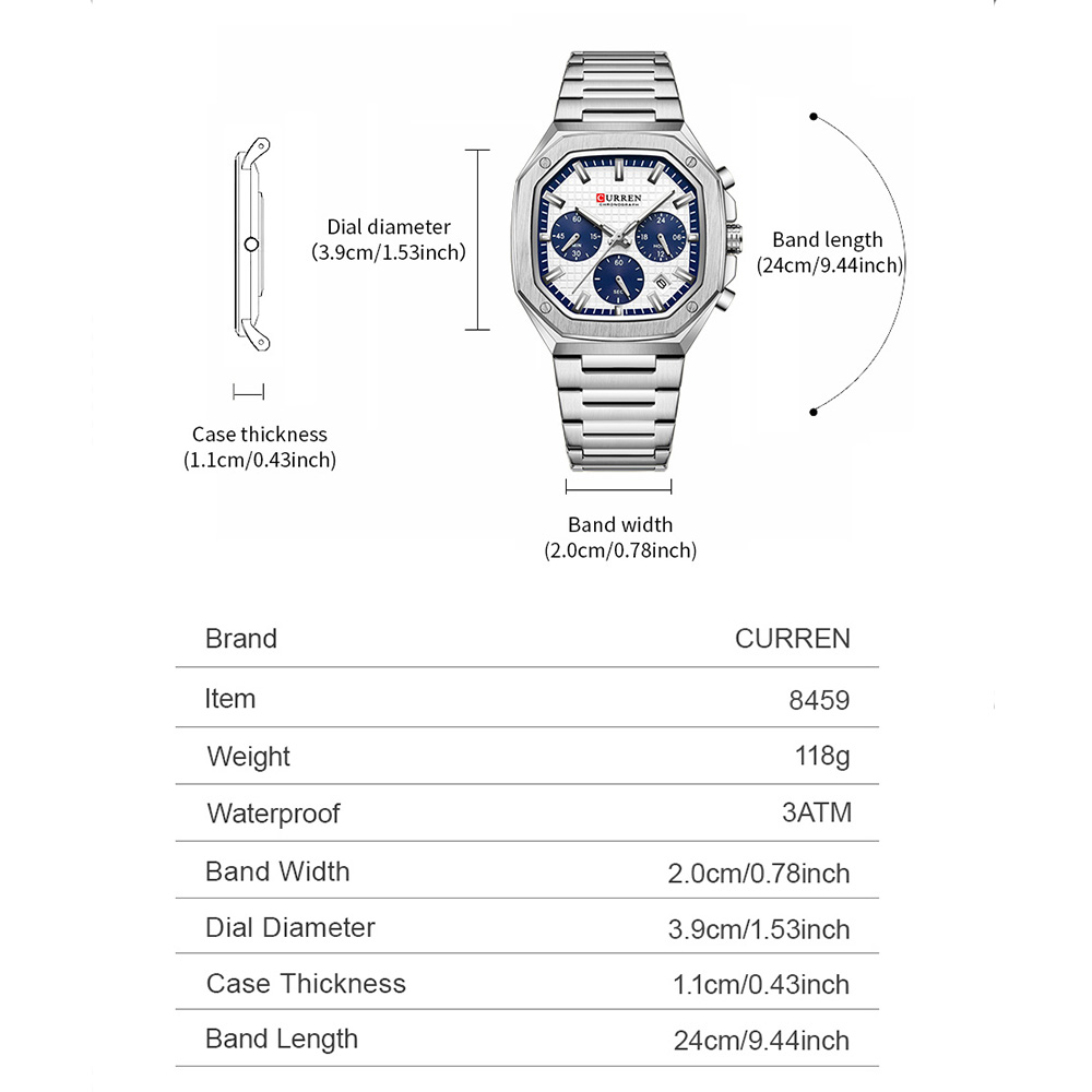 CURREN Casual Versatility Men' - đánh giá và giá Jewelry Watches Vintage