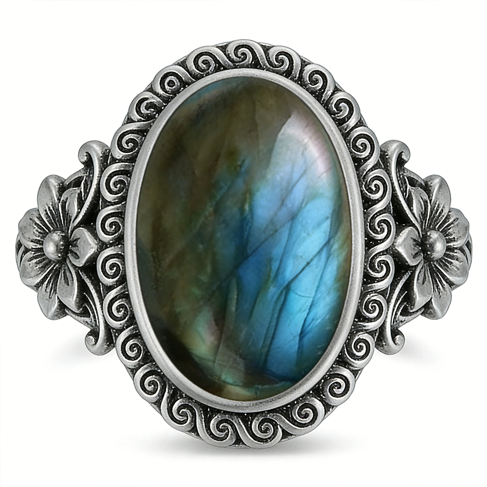 925 Sterling Silver Natural La - đánh giá và giá Turquoise Stone Ring