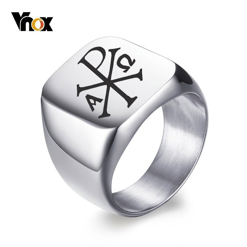Vnox Free Personalized Stamp R - đánh giá và giá Mens Signet Ring