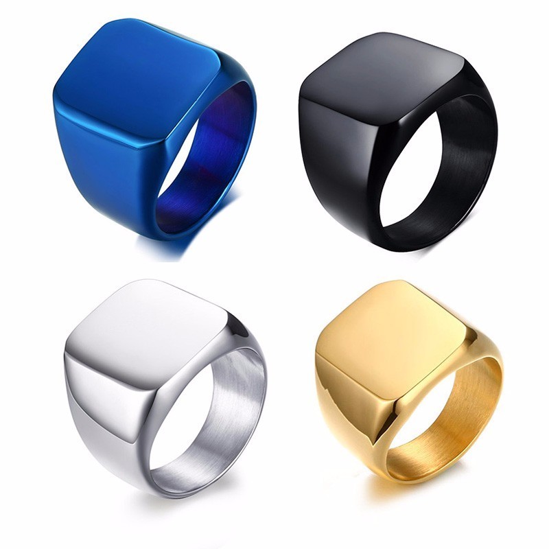 Vnox Free Personalized Stamp R - đánh giá và giá Mens Signet Ring