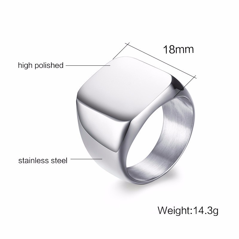 Vnox Free Personalized Stamp R - đánh giá và giá Mens Signet Ring