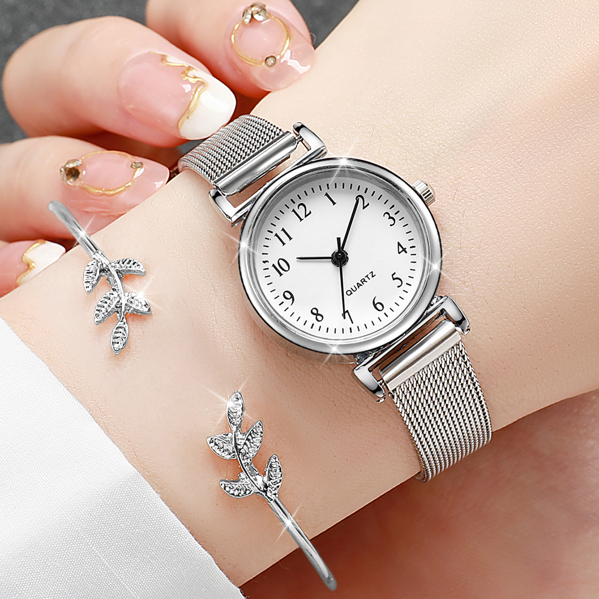 2PCS Fashion Arabic Dial Women - đánh giá và giá Jewelry Watches Vintage