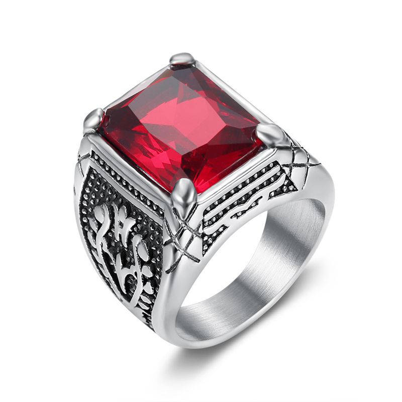 Size 7-15 Punk Retro Stainless - đánh giá và giá Mens Signet Ring