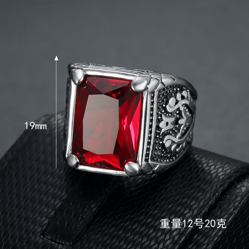 Size 7-15 Punk Retro Stainless - đánh giá và giá Mens Signet Ring