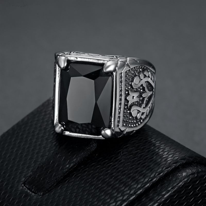 Size 7-15 Punk Retro Stainless - đánh giá và giá Mens Signet Ring