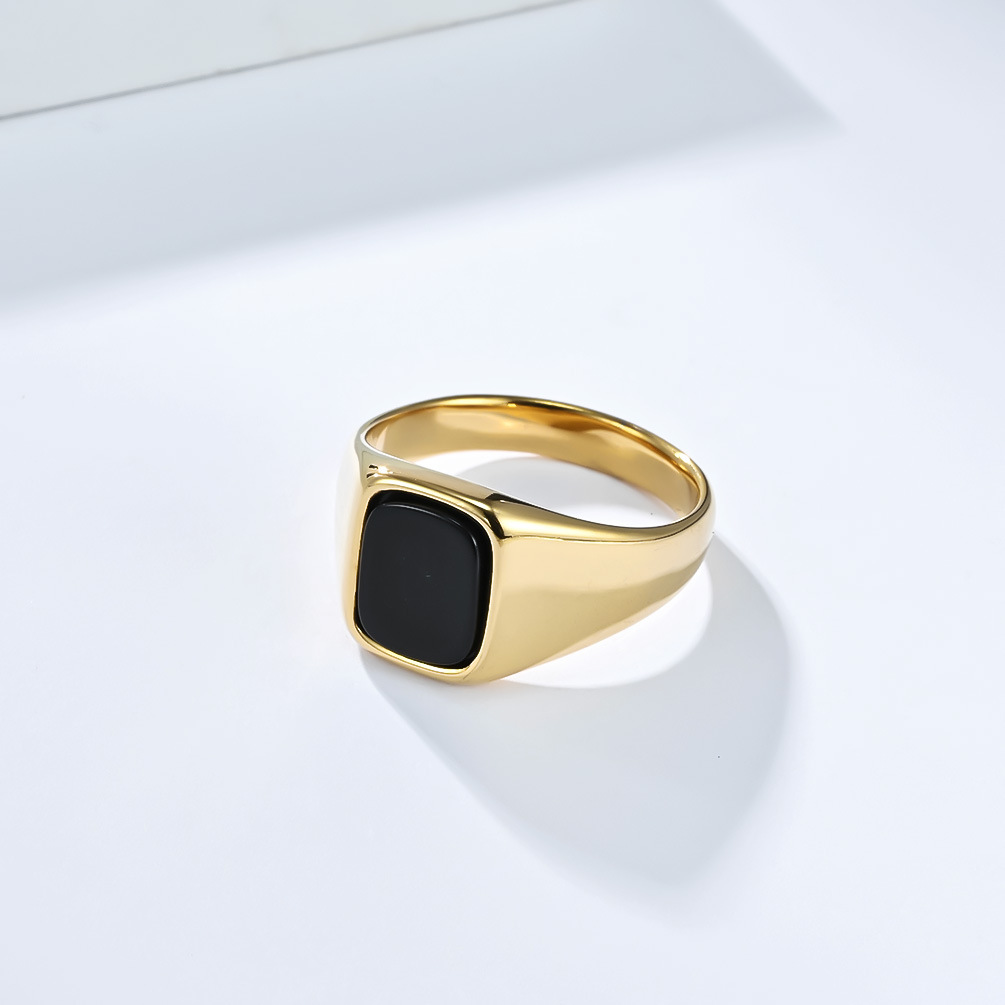 New Fashion Vintage Stainless  - đánh giá và giá Mens Signet Ring