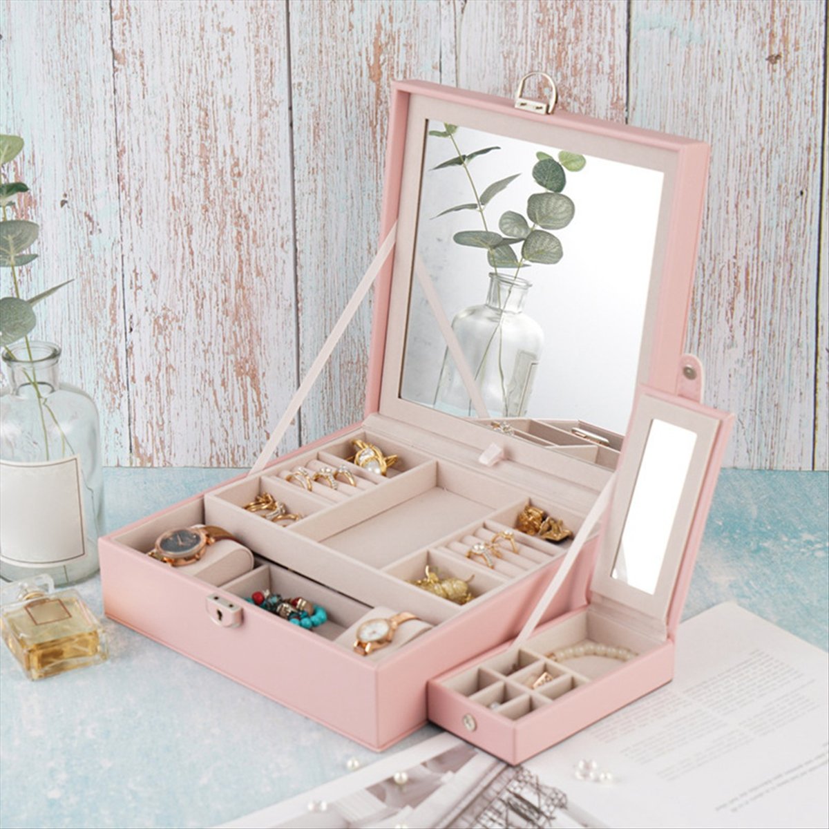 ABQR Girly Pink Jewelry Box Je - đánh giá và giá Jewelry & Watches Vitopoulos Reviews