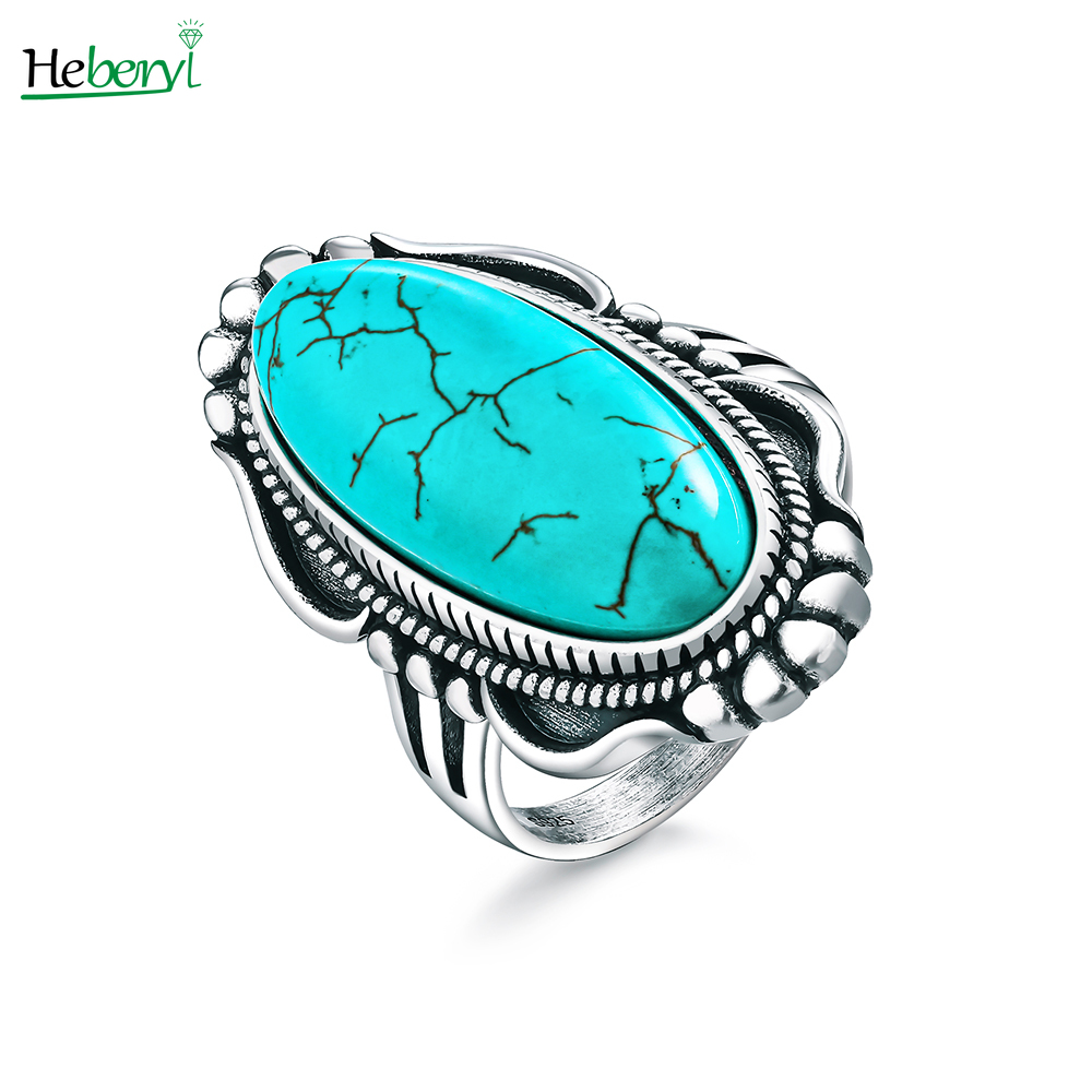 925 Sterling Silver Natural Tu - đánh giá và giá Turquoise Stone Ring