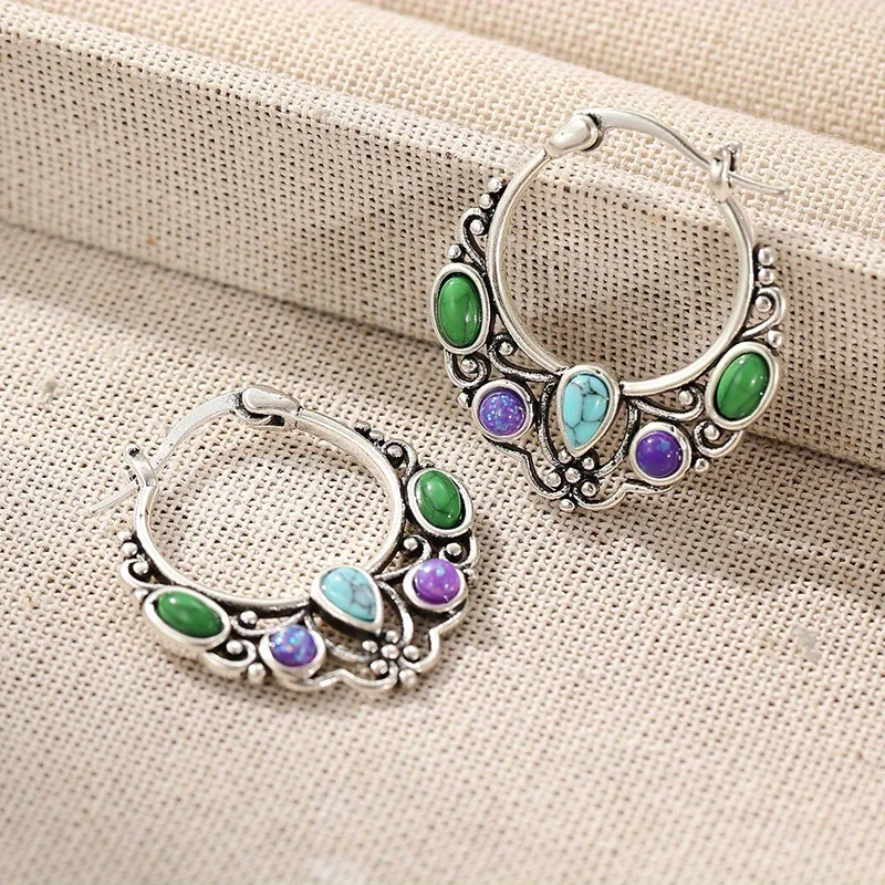 Bohemian Style Synthetic Turqu - đánh giá và giá Turquoise Stone Ring