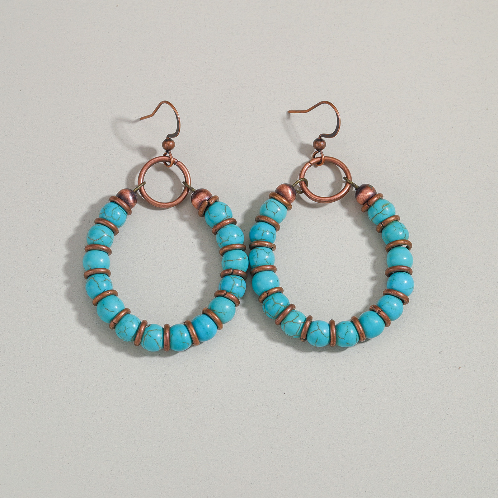 Bohemian style turquoise bead  - đánh giá và giá Turquoise Stone Ring