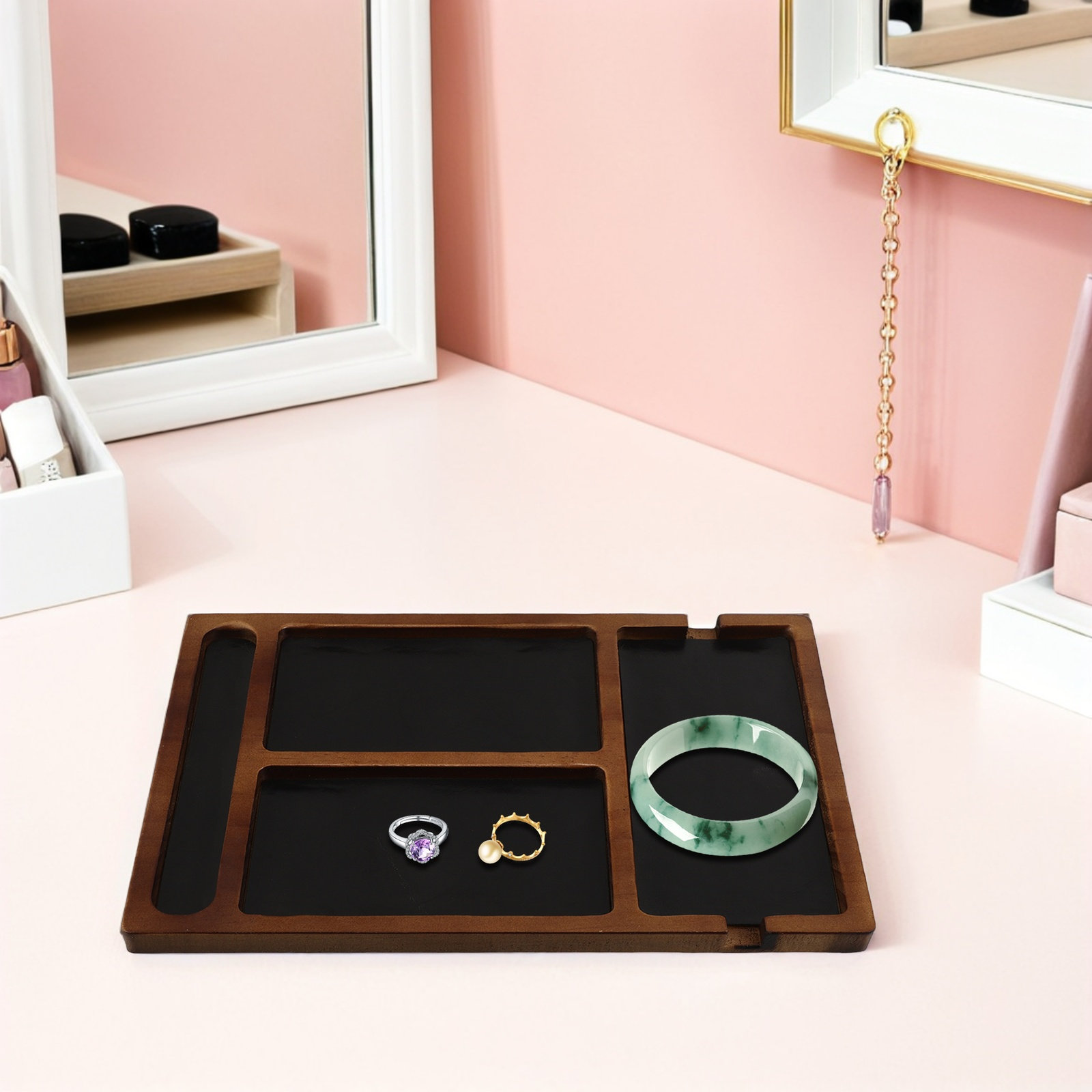 Multi-Compartment Solid Wood J - đánh giá và giá Jewelry Watches & Accessories