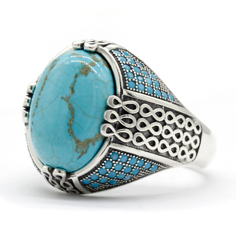 Natural Turquoise Stone Ring F - đánh giá và giá Turquoise Stone Ring