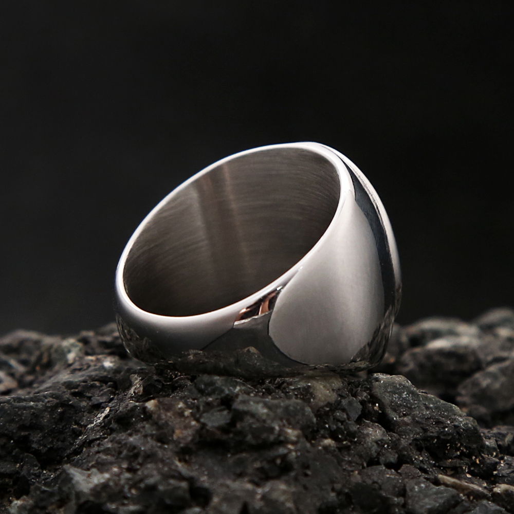 High Quality Stainless Steel C - đánh giá và giá Mens Signet Ring