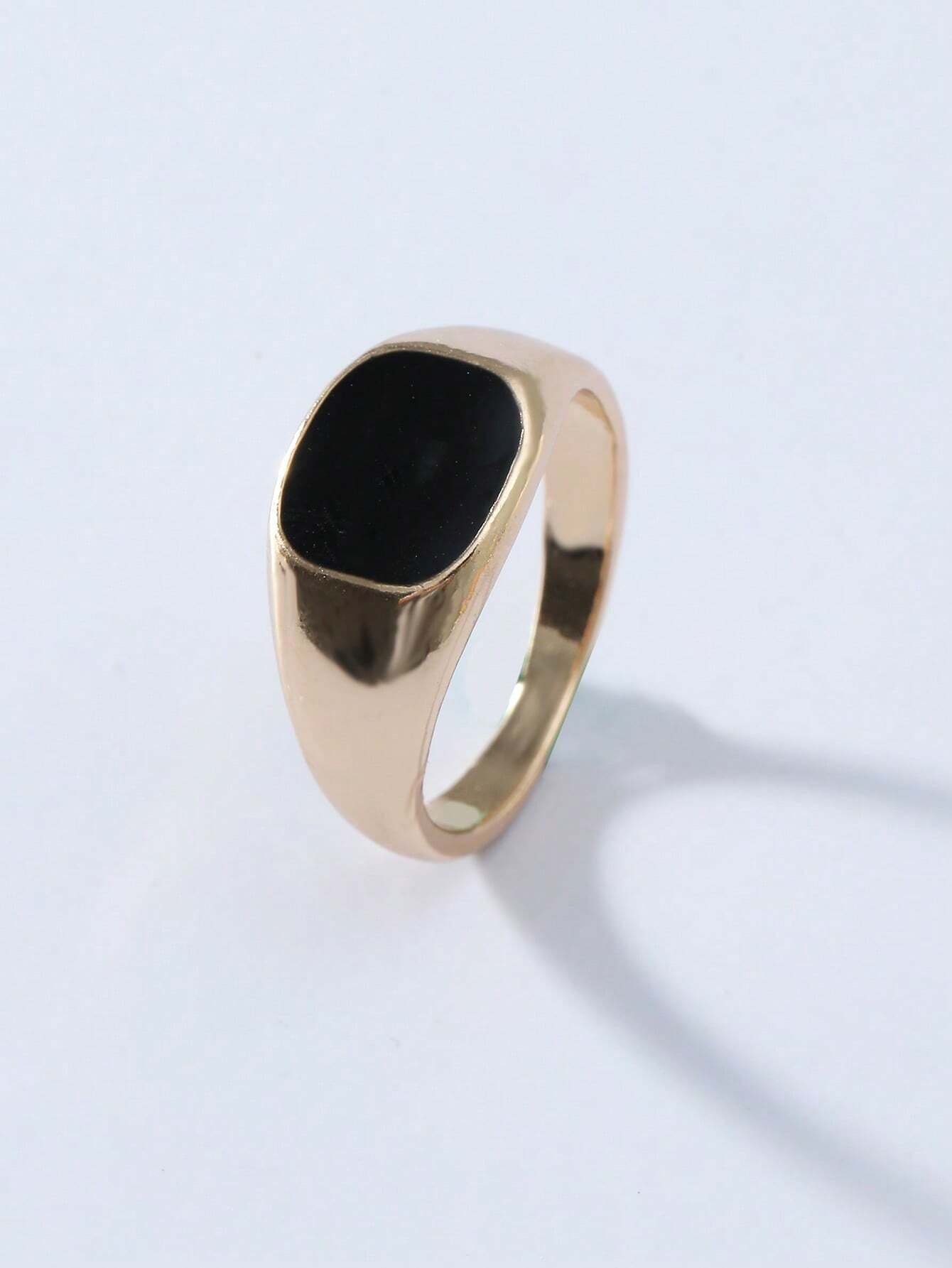 Minimalist Gold-Tone Signet Ri - đánh giá và giá Mens Signet Ring