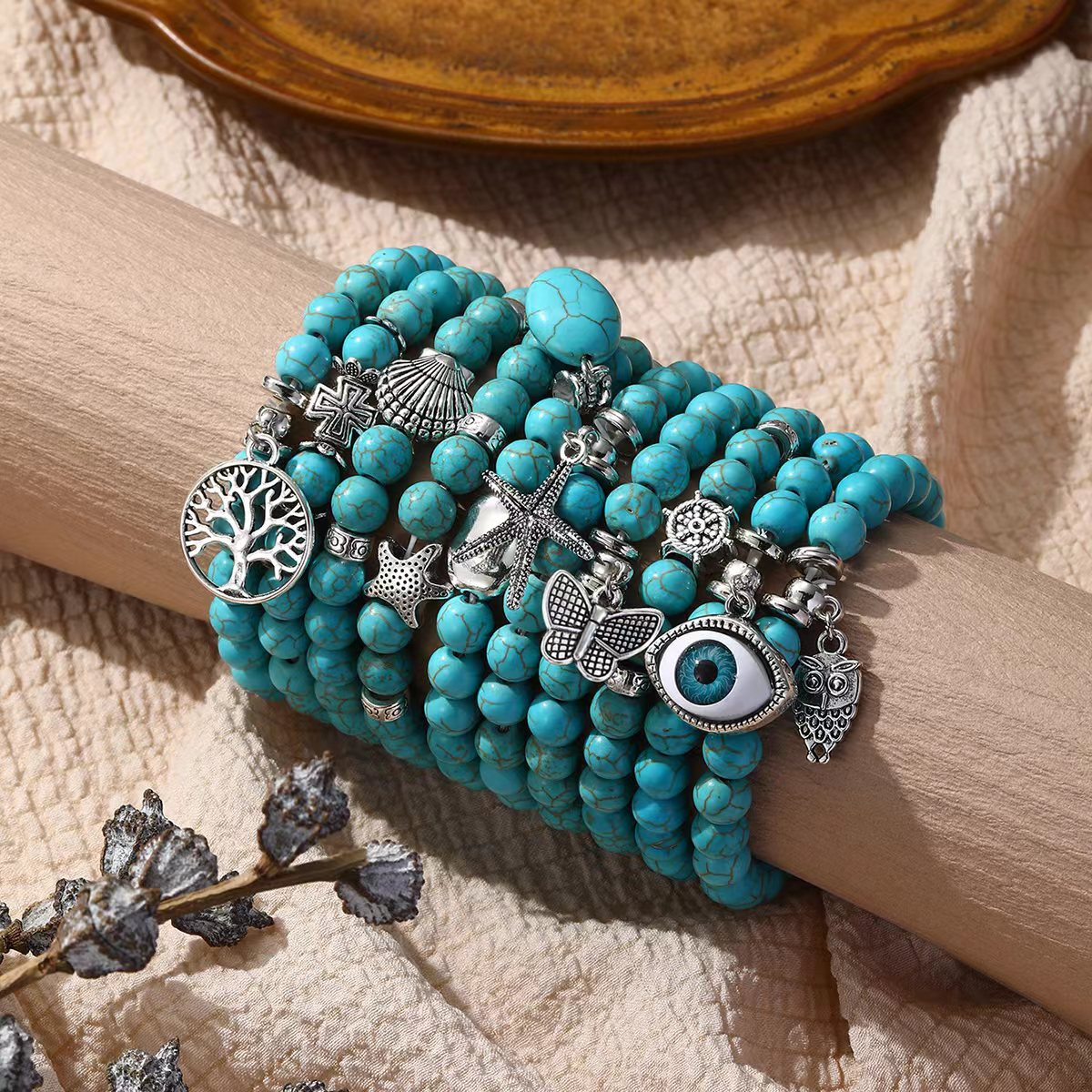 Various Shapes Blue Turquoise  - đánh giá và giá Turquoise Stone Ring