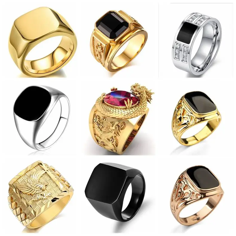 Signet Square Finger Rings For - đánh giá và giá Mens Signet Ring