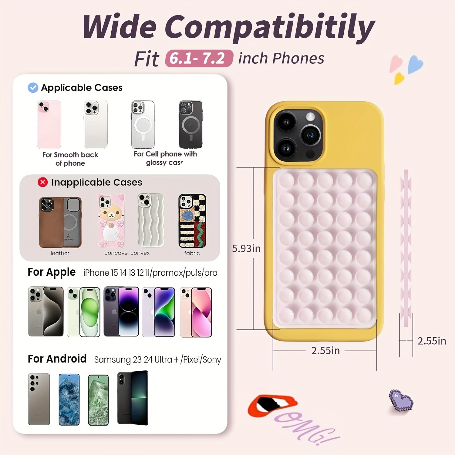 2pcs Double-Sided Silicone Suc - đánh giá và giá Watches & Jewelry Repair Center New York