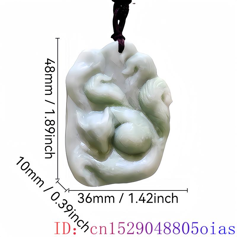 Natural Real Jade Fox Pendant  - đánh giá và giá Luxury Gifts Jewelry & Watches Namfleg Mostar